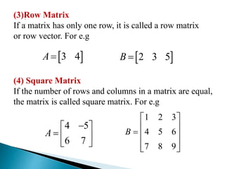 Matrices | PPT