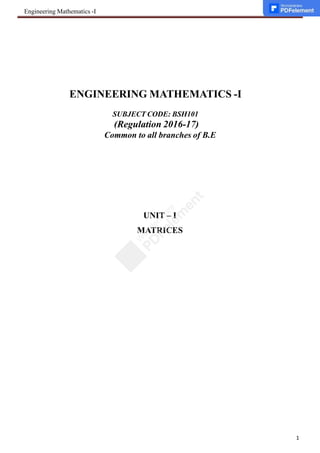 Matrices its types & Rank of matrix.pptx
