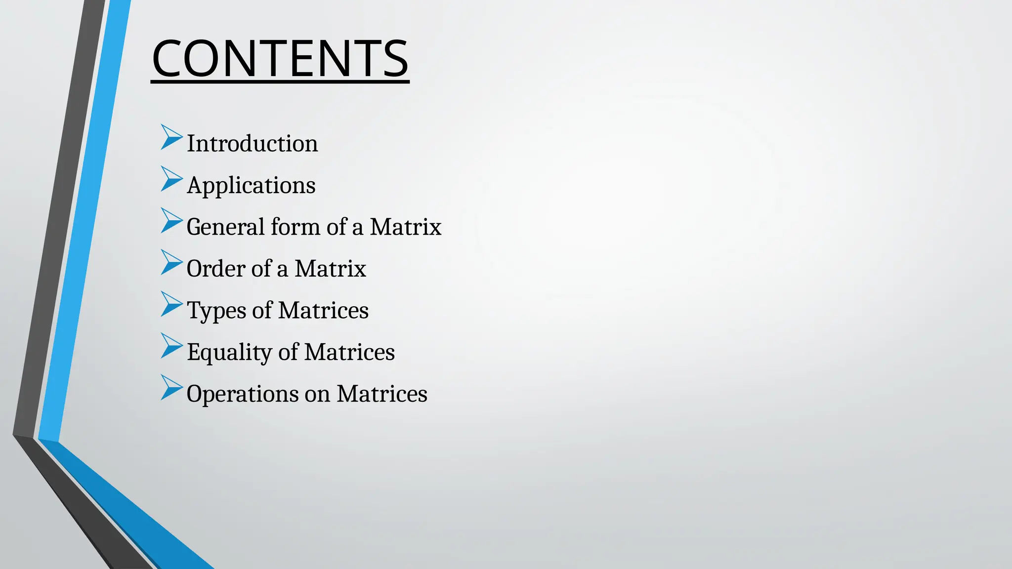 BASIC INTRODUCTION OF THE MATRICES (MATRIX) | PPTX | Physics | Science