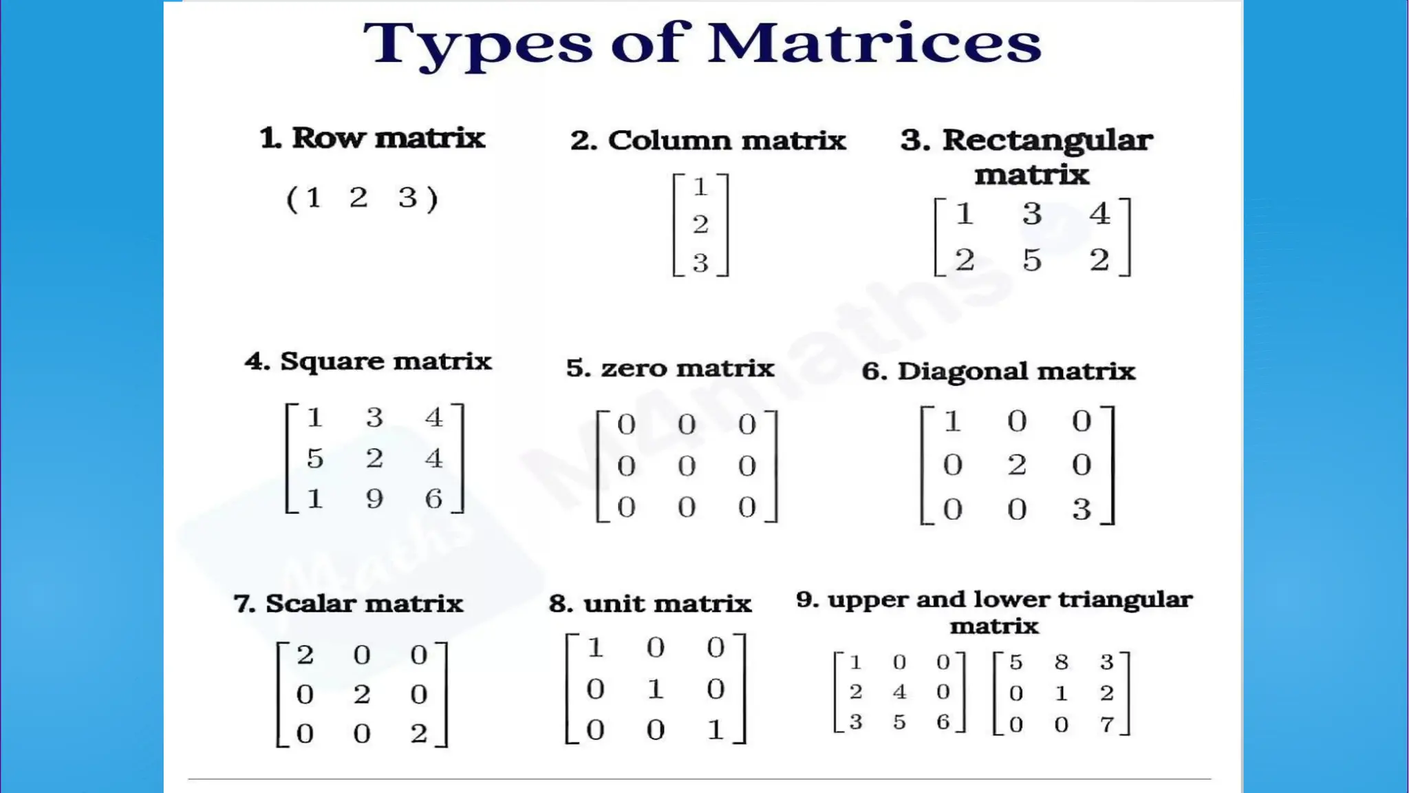 BASIC INTRODUCTION OF THE MATRICES (MATRIX) | PPTX | Physics | Science