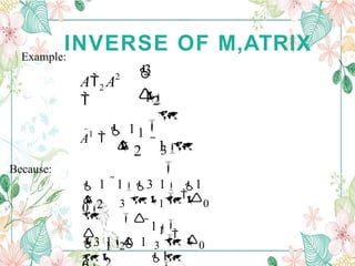 MATRICES CSEC MATHEMATICS SECTION TWO .. | PPTX