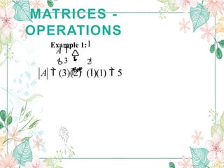 MATRICES CSEC MATHEMATICS SECTION TWO .. | PPTX