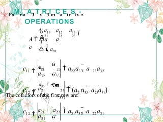 MATRICES CSEC MATHEMATICS SECTION TWO .. | PPTX