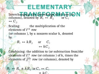 MATRICES CSEC MATHEMATICS SECTION TWO .. | PPTX