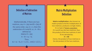 matrices pdf for basic mathematics with all basics of matrices | PDF