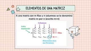 MATRICES ELEMENTOS Y TIPOS DE MATRICES . | PDF
