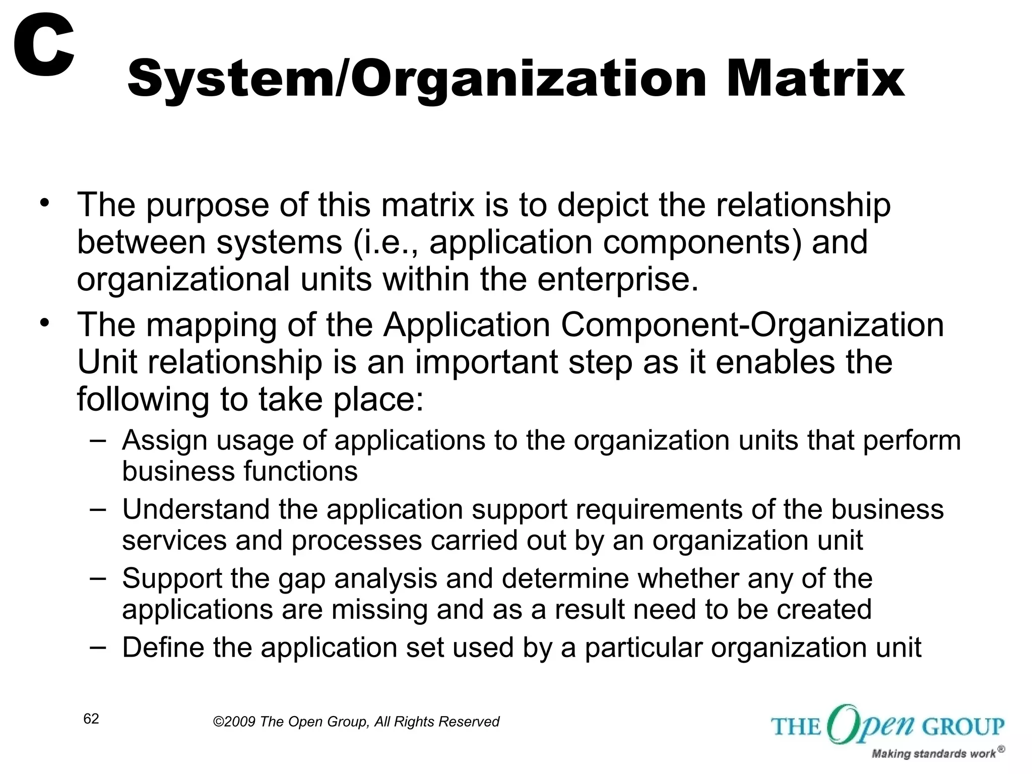 TOGAF Sample Matrices, Catalogs and Diagrams from the Open Group | PDF