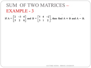 MATRICES CLASS XII MODULE 1 | PDF