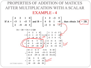 MATRICES CLASS XII MODULE 1 | PDF