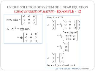 MATRICES CLASS XII MODULE 3 | PPTX
