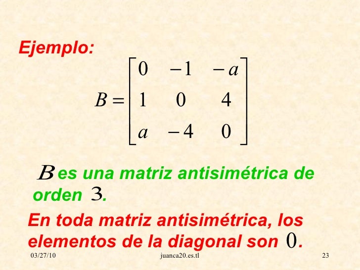 Matrices 2005 8 2da Clase