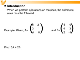 Matrices 44.4 | PPT