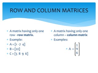 Matrices and its applications | PPTX | Physics | Science