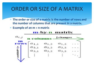Matrices and its applications | PPT