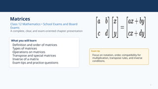 Matrix Exam Example Matrices_Class12_gxchvnb, Exam_Oriented (1).pptx