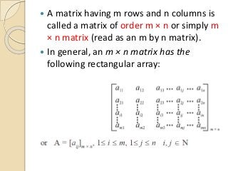 Matrices and Determinants | PPTX
