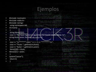Matrices en c++ | PPTX