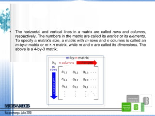 MATRICES | PPT