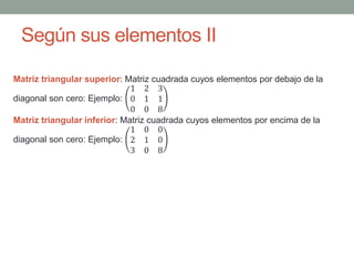 Matriz Diagonal Inferior Matrices operaciones | PPTX