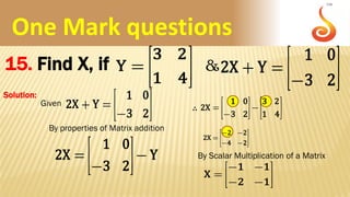 Matrices Questions & Answers | PDF