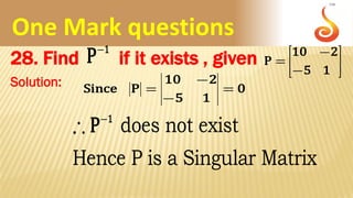 Matrices Questions & Answers | PDF