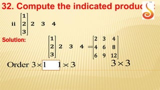 Matrices Questions & Answers | PDF