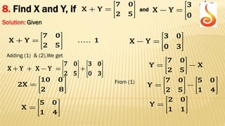 Matrices Questions & Answers | PDF