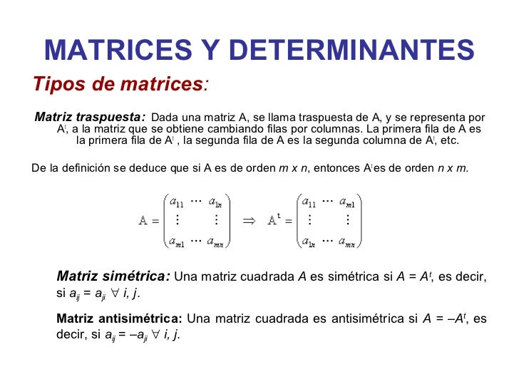 Matrices+y+determinantes