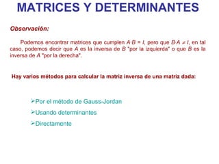 Matrices+y+determinantes | PPT