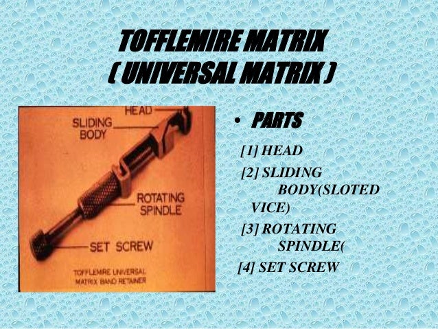 Matricing Matricing