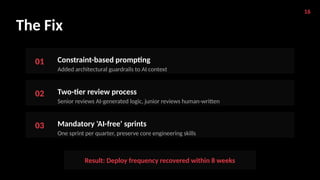 Engineering ROI Audit: Bridging the Gap Between AI-Generated Code and ...