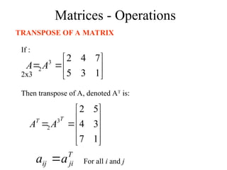 Engineering Mathematics in matrices with problems | PPT