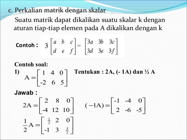 Matriks Dan Operasinya