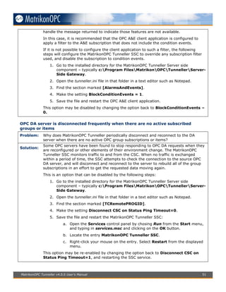 Matrikon opc tunneller_user_manual | PDF