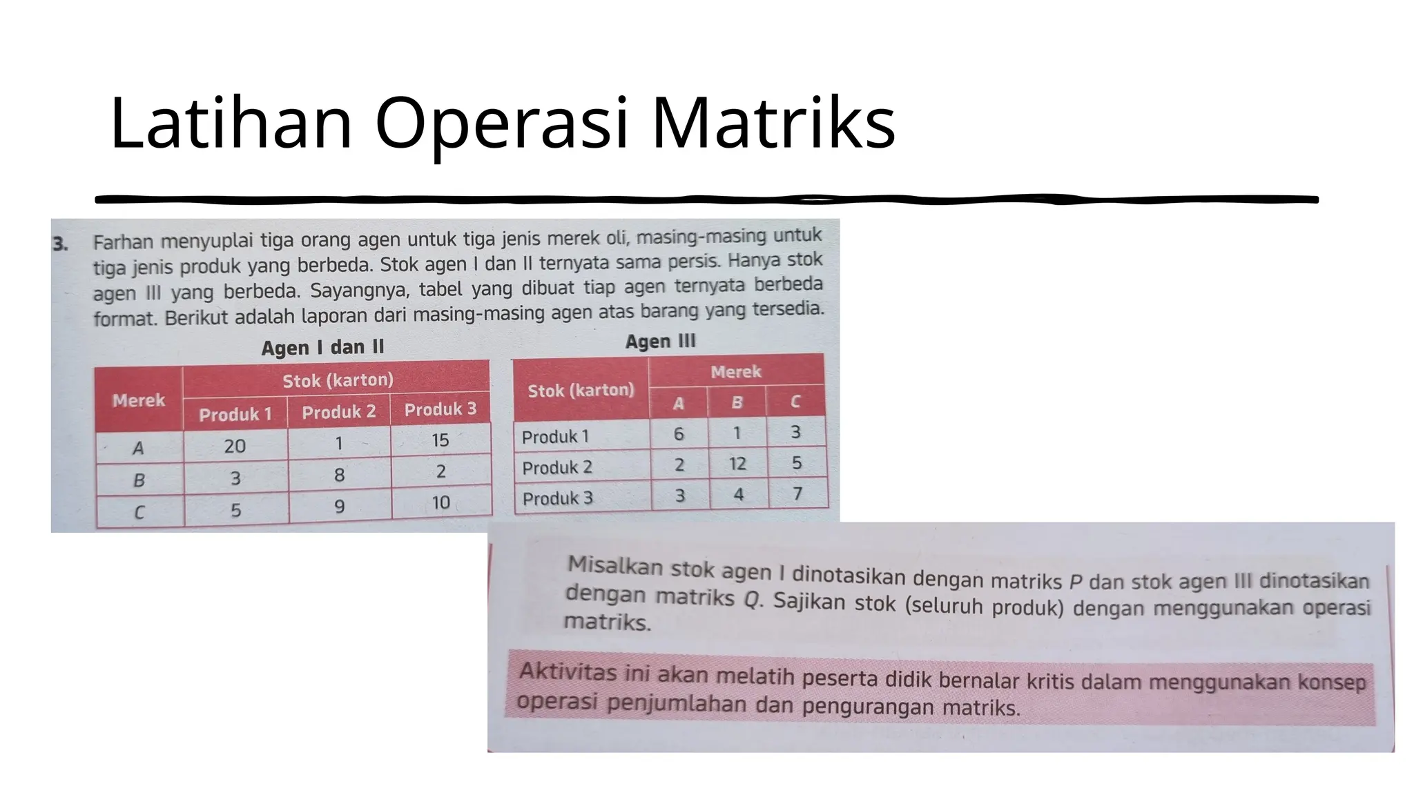 Materi Matematika Dasar Belajar Matriks Pptx