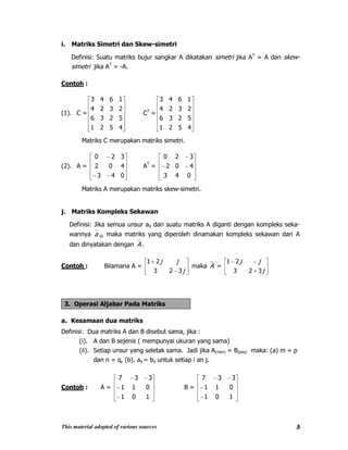 Matriks1 2 | PDF