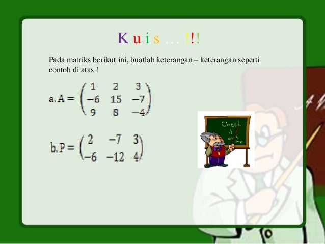 Matriks Matematika Kelas 12 Ipa