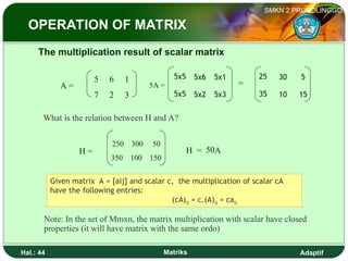 MATRIKS LENGKAPMATRIKS LENGKAPMATRIKS LENGKAP | PPT