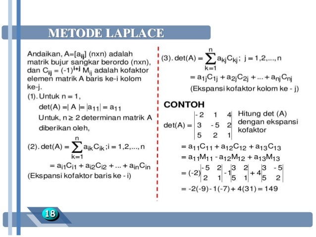 13+ Contoh Soal Matriks Laplace Kumpulan Contoh Soal