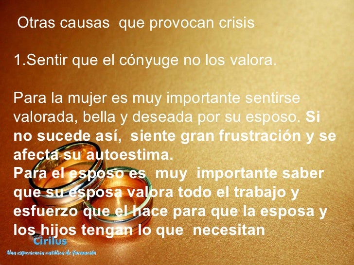 Matrimonio En Crisis