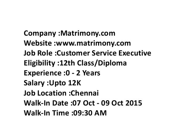 job profile of customer service executive