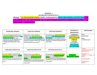 La Importancia de la Consistencia en el Entrenamiento Positivo 3 MATRIZ DE CONSISTENCIA 1 320