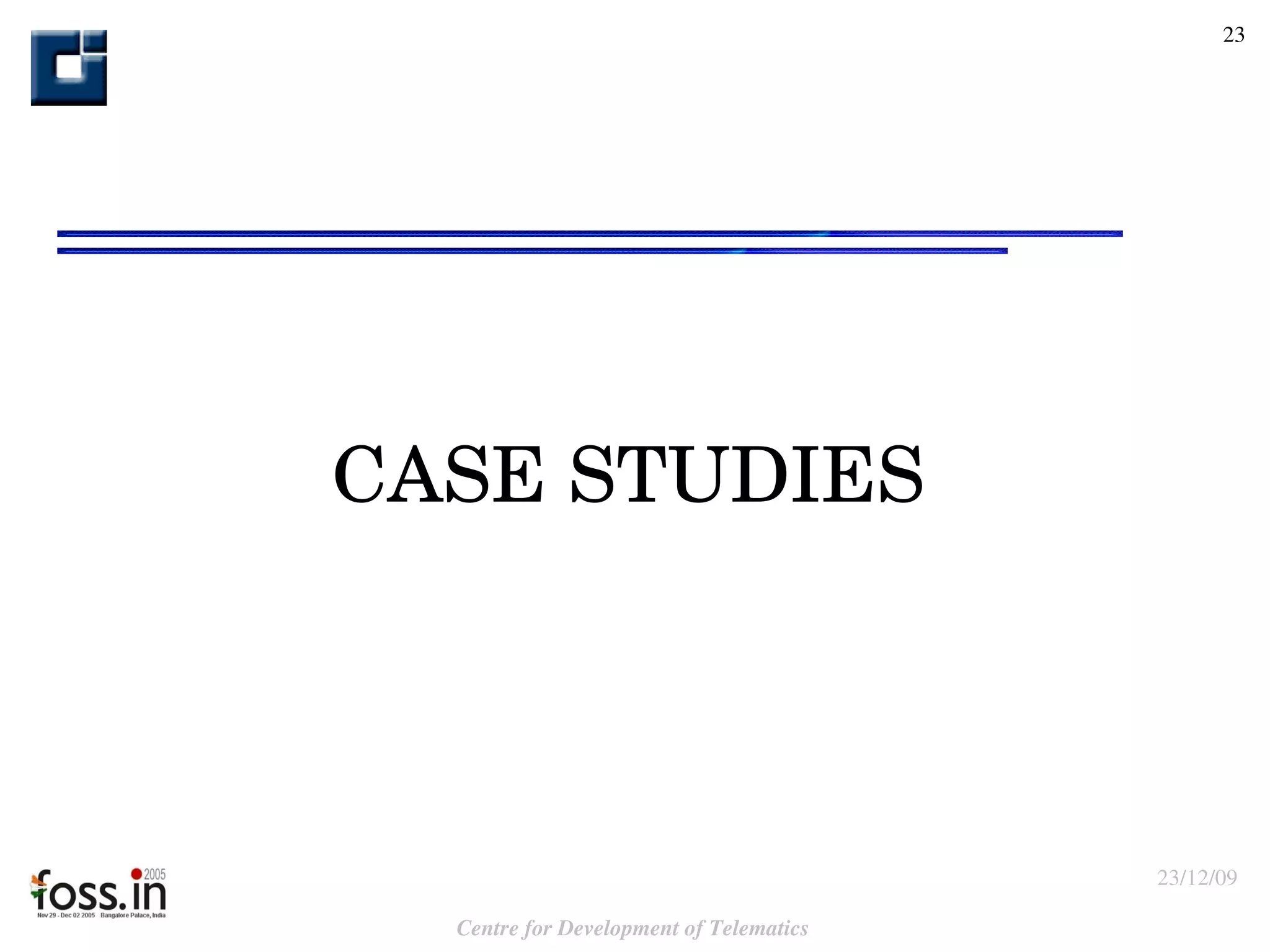 CASE STUDIES 