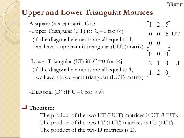 linear algebra and matrix triangular form