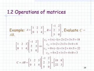 Matrix and Determinants | PPT