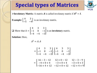 Involutory Matrix | PPTX