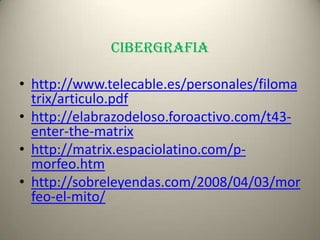 Trix Matrix.pdf Matrix relacion-morfeo | PPTX