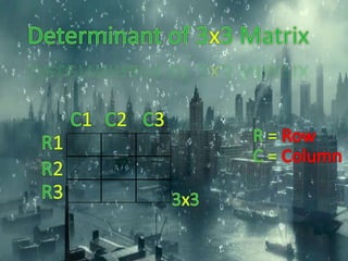 Determinant of Matrix