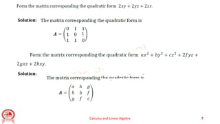 Calculus and Linear Algebra 7
Solution:
Solution:
1
 