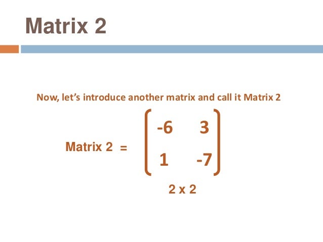 Matrix addition - By Brian Brock